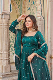 Elegant Embroidered Anarkali Kurta Set with Dupatta.
