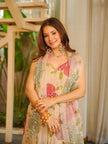 Women’s Designer Floral Print Kurti Palazzo Set.