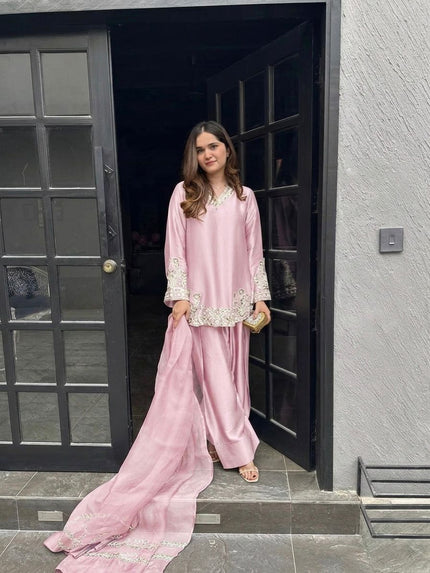Premium Party Wear Kurta Set with Dupatta.