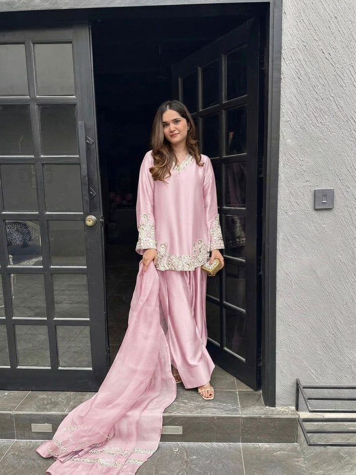 Premium Party Wear Kurta Set with Dupatta.