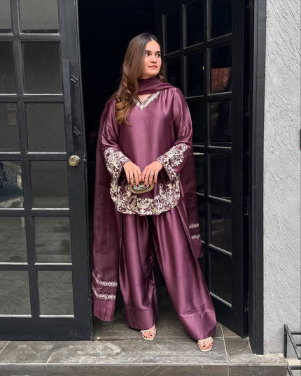 Premium Party Wear Kurta Set with Dupatta.