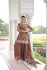 Elegant Embroidered Kurta Palazzo Set with Dupatta.