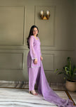Stylish Straight Kurta Pant Set with Soft Net Dupatta.