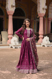 Women’s Festive Anarkali Suit Set with Dupatta.
