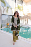 Royal Velvet Kurta Set with Heavy Embroidery.