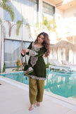 Royal Velvet Kurta Set with Heavy Embroidery.