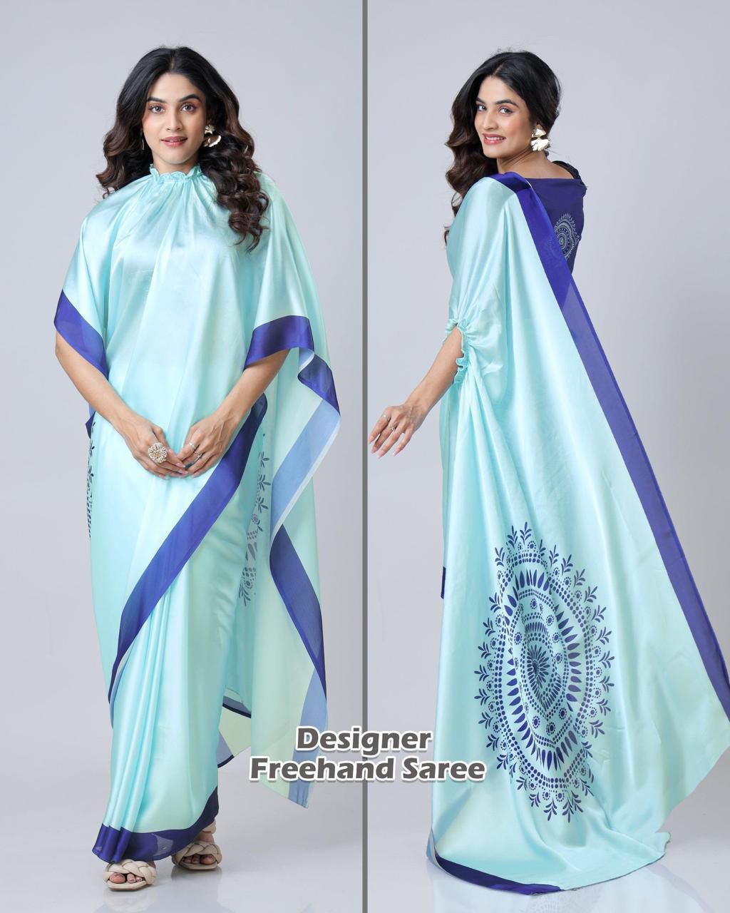 Graceful Saree with Designer Blouse Pattern.