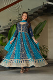 Designer Anarkali Kurta Set with Heavy Embroidery & Dupatta.