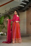Designer Anarkali Kurta Set with Heavy Embroidery & Dupatta.
