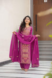 Traditional Punjabi Suit Set with Designer Dupatta.