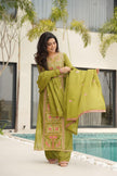 Traditional Punjabi Suit Set with Designer Dupatta.