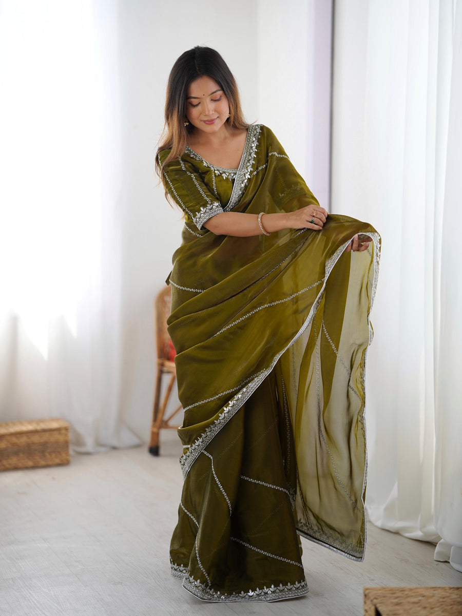 Lightweight Designer Saree with Elegant Border Finish.