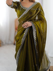 Lightweight Designer Saree with Elegant Border Finish.