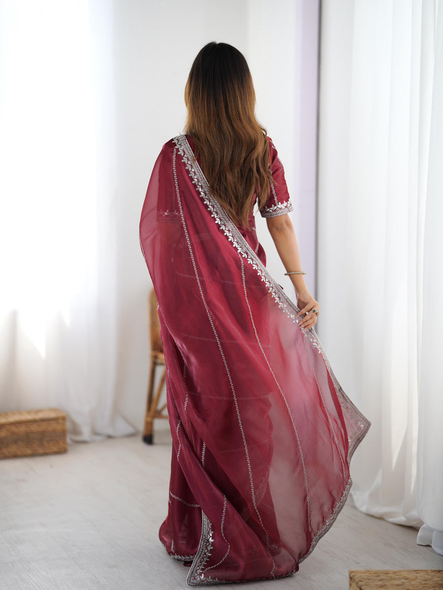 Lightweight Designer Saree with Elegant Border Finish.