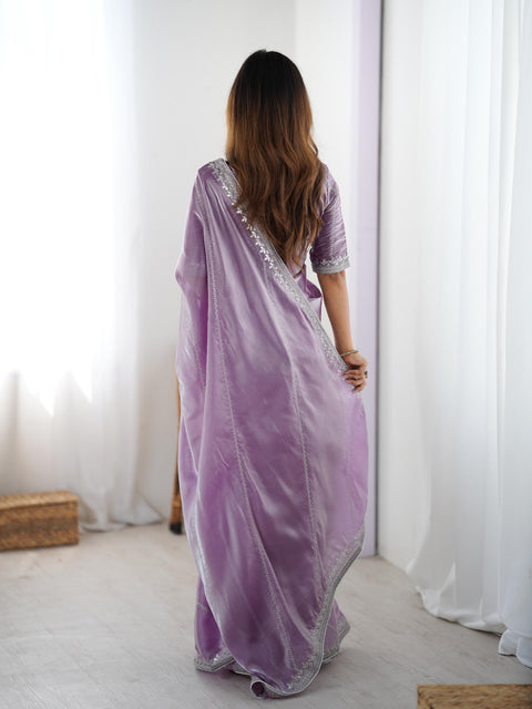 Lightweight Designer Saree with Elegant Border Finish.
