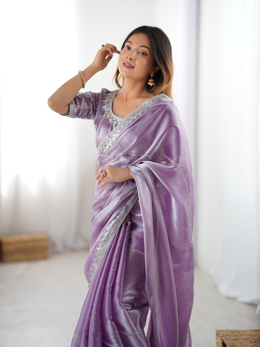 Lightweight Designer Saree with Elegant Border Finish.