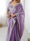 Lightweight Designer Saree with Elegant Border Finish.