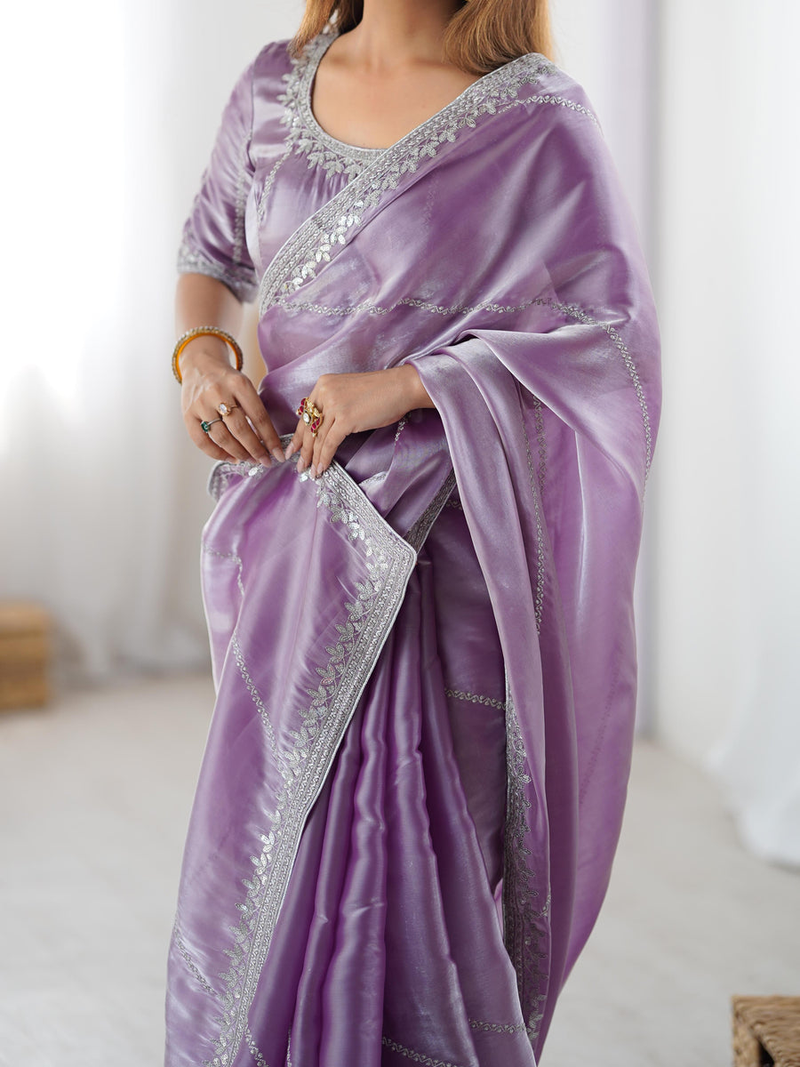 Lightweight Designer Saree with Elegant Border Finish.