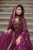 Royal Embroidered Anarkali Set Trio Collection.