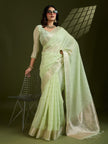 Woven Silk Saree with Rich Zari Border.