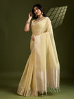 Woven Silk Saree with Rich Zari Border.