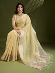 Woven Silk Saree with Rich Zari Border.