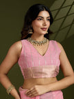 Woven Silk Saree with Rich Zari Border.