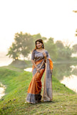 Stylish Saree with Traditional Woven Pallu Design.