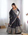 Premium Festive Lehenga Choli with Heavy Traditional Embroidery.