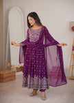 Designer Embroidered Anarkali Gown with Dupatta.