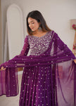 Designer Embroidered Anarkali Gown with Dupatta.