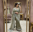 Royal Tissue Silk Saree With Heavy Embroidery.