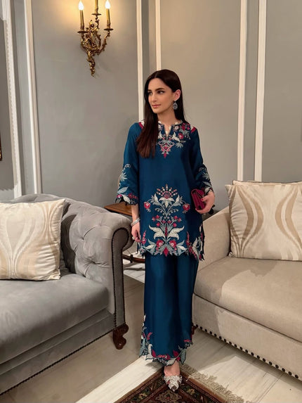Trendy Blue Ethnic Co-Ord Dress Collection.