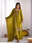 Designer Festive Wear Suit Set with Heavy Embroidery.