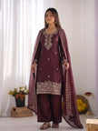 Designer Festive Wear Suit Set with Heavy Embroidery.