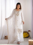 Designer Festive Wear Suit Set with Heavy Embroidery.