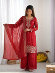 Designer Festive Wear Suit Set with Heavy Embroidery.