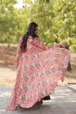 Designer Crop Top with Pleated Skirt & Shrug.