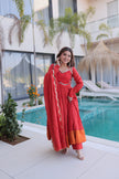Premium Flared Ethnic Wear Anarkali Dress With Beautiful Dupatta & Elegant Look.
