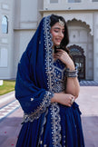 Premium Traditional Flared Lehenga Choli With Beautiful Embroidery Work For Party Wear Look.
