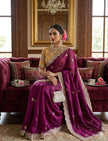 Wedding Special Embroidered Saree Look.