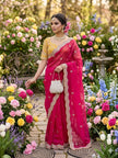 Wedding Special Embroidered Saree Look.