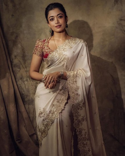 Designer Wedding Special Saree Perfect For Party Wear & Festive Occasion.