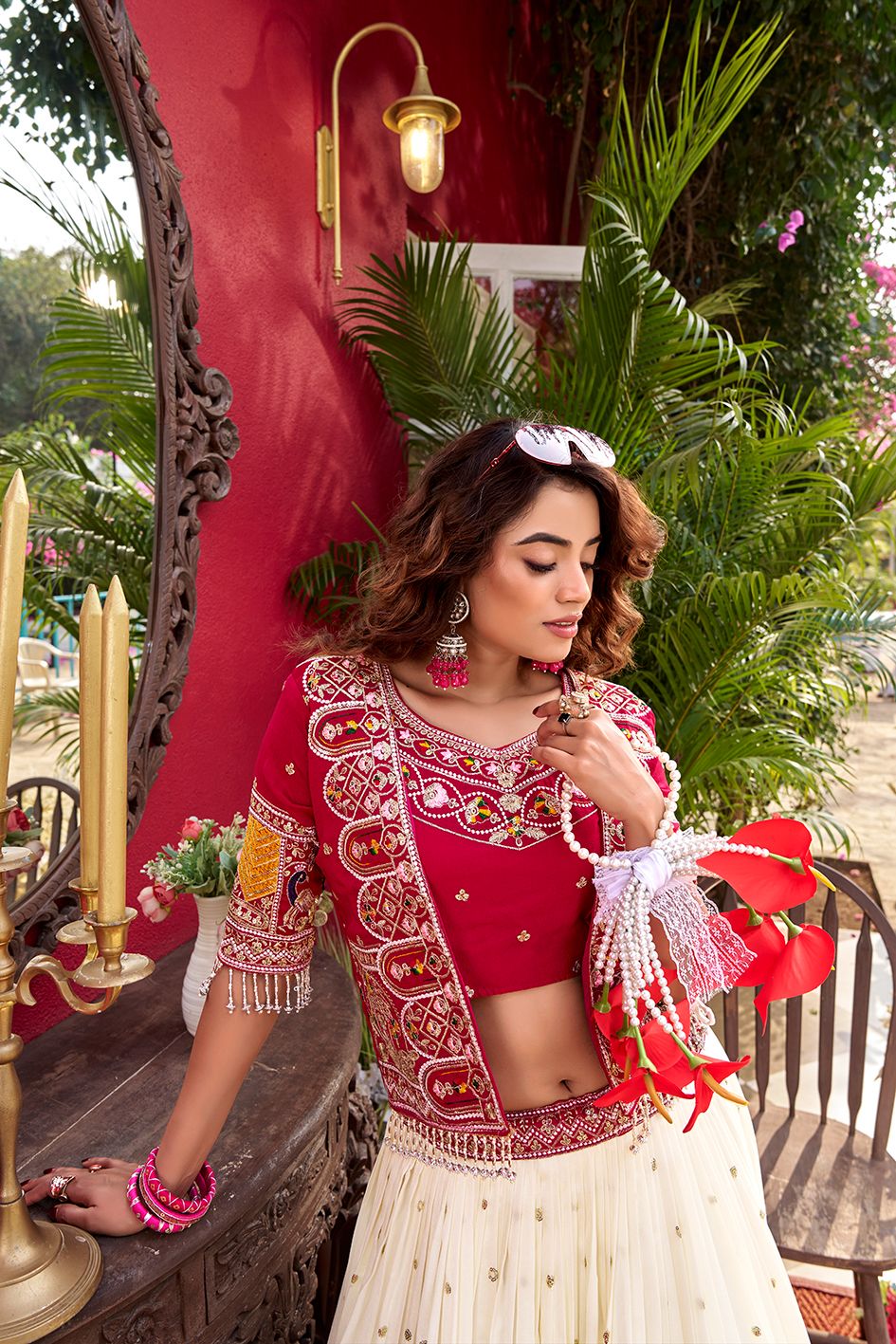 Elegant Heavy Embroidered Designer Lehenga Choli.