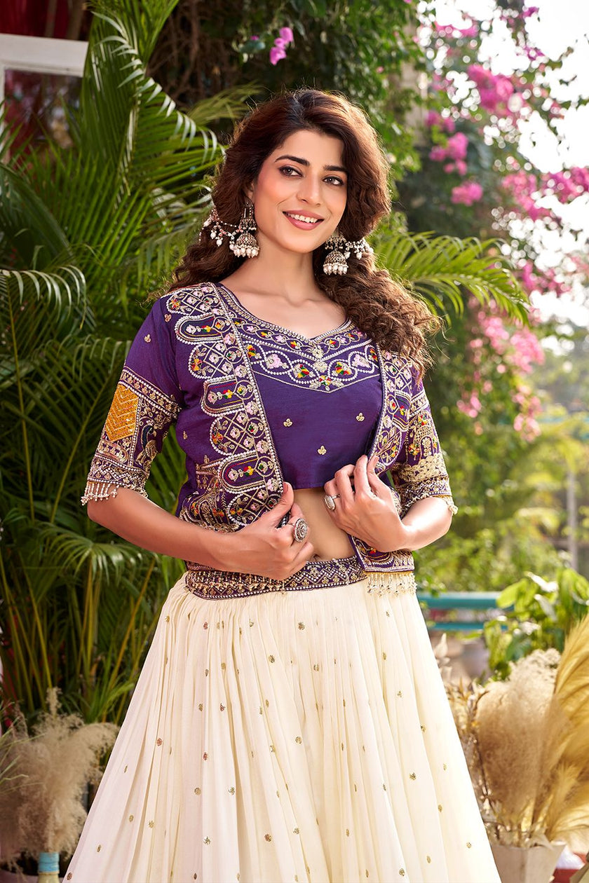 Elegant Heavy Embroidered Designer Lehenga Choli.