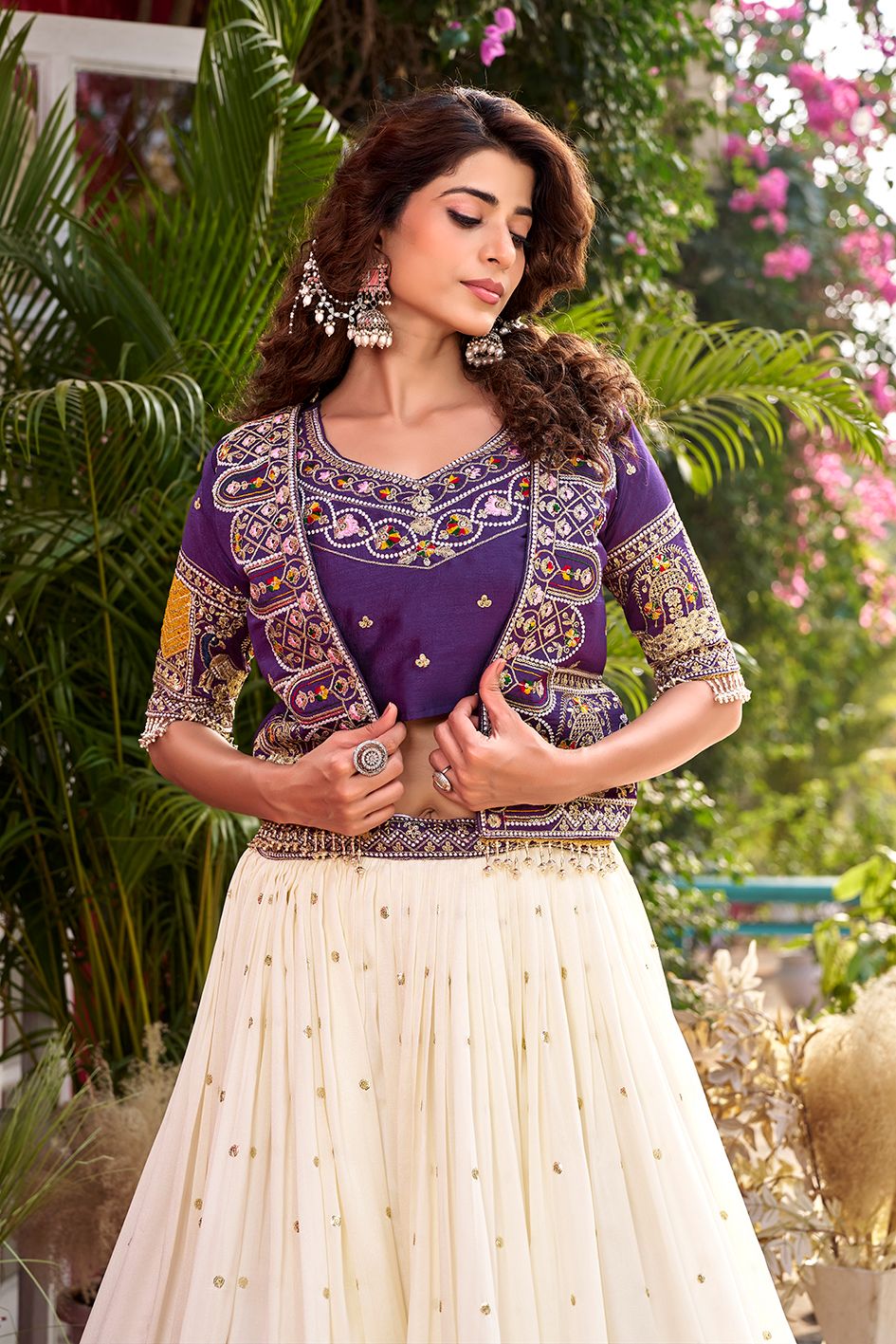Elegant Heavy Embroidered Designer Lehenga Choli.