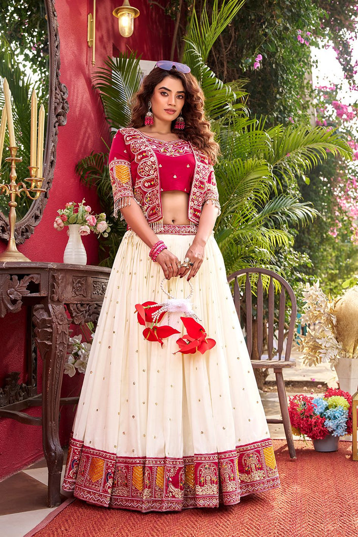 Elegant Heavy Embroidered Designer Lehenga Choli.
