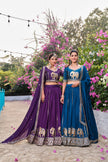 Royal Elephant Embroidered Lehenga Choli Collection.