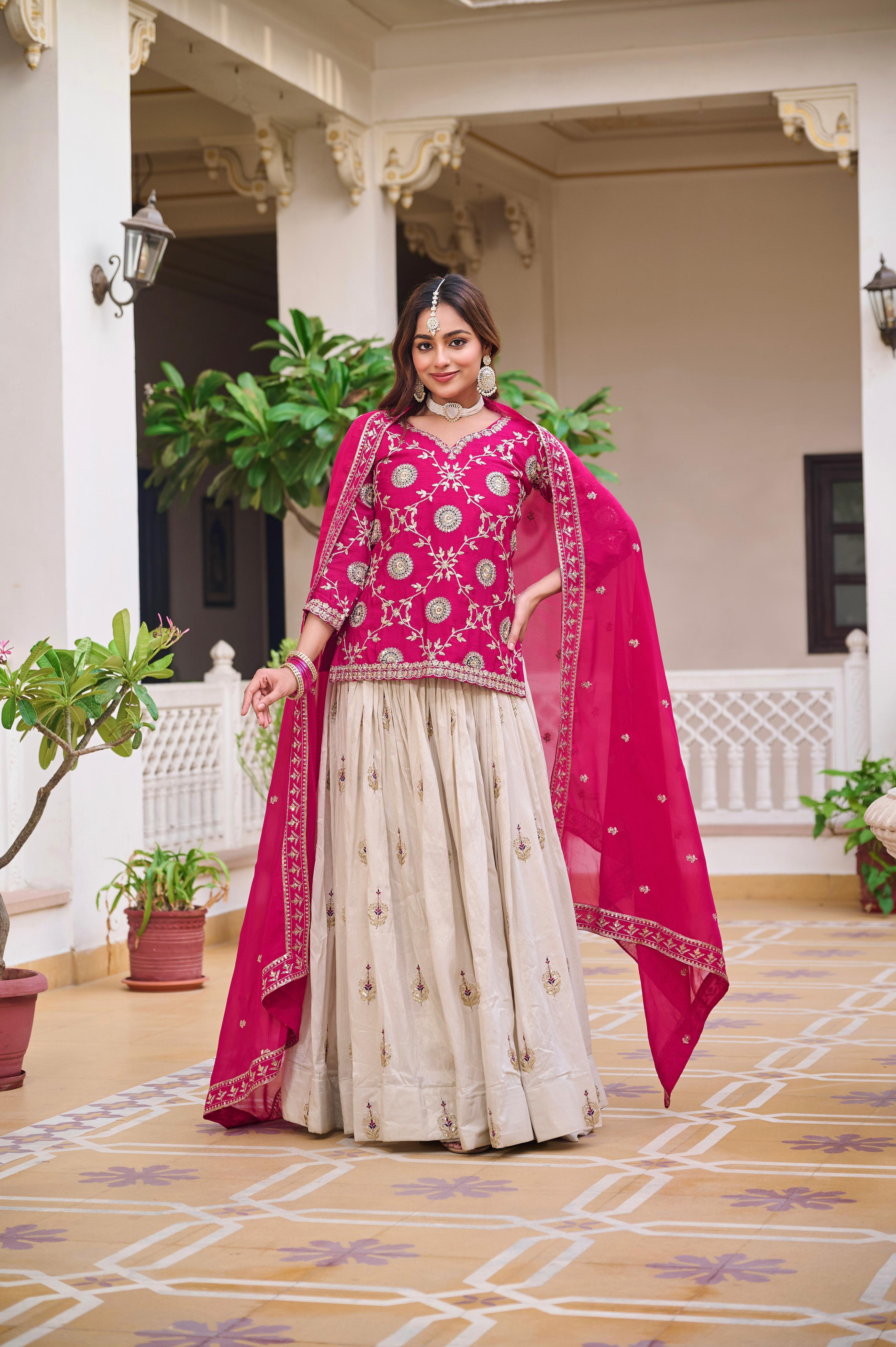 Elegant Embroidered Lehenga Choli Collection for Festive Glam.