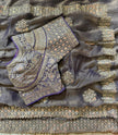 Luxury Embroidered Chiffon Saree with Designer Borde
